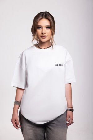 Za e Zemër Signature Tee – White Edition
