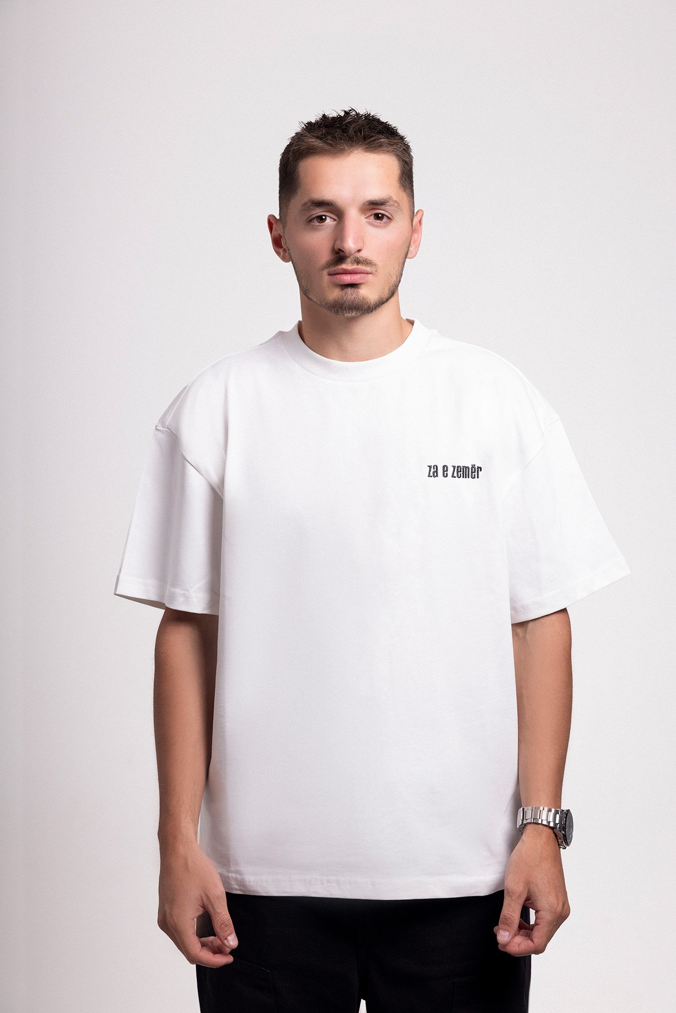 Za e Zemër Signature Tee – White Edition